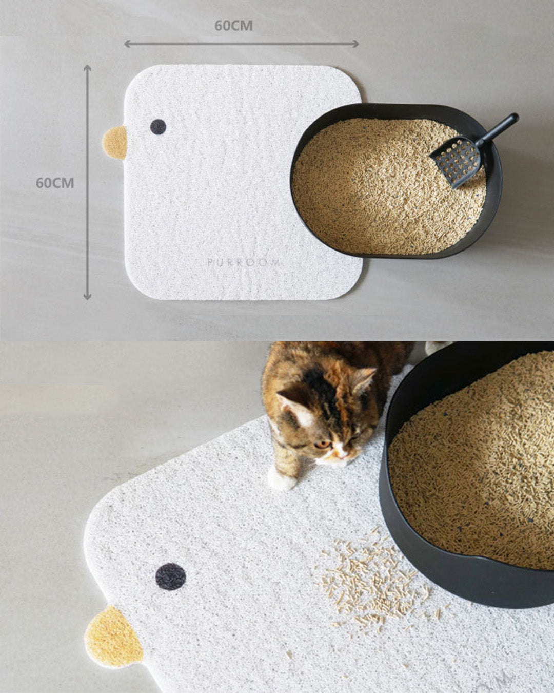 Little Chicken Pet Cat Litter Mat - Pawscode